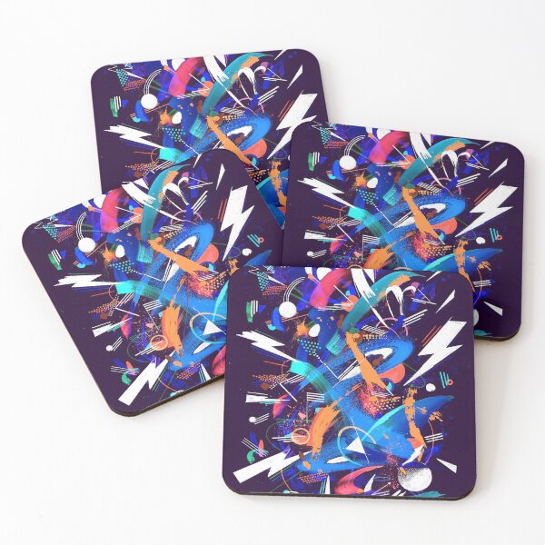 Item preview,  Neon thunder art painting  designed and sold by Paintbase.