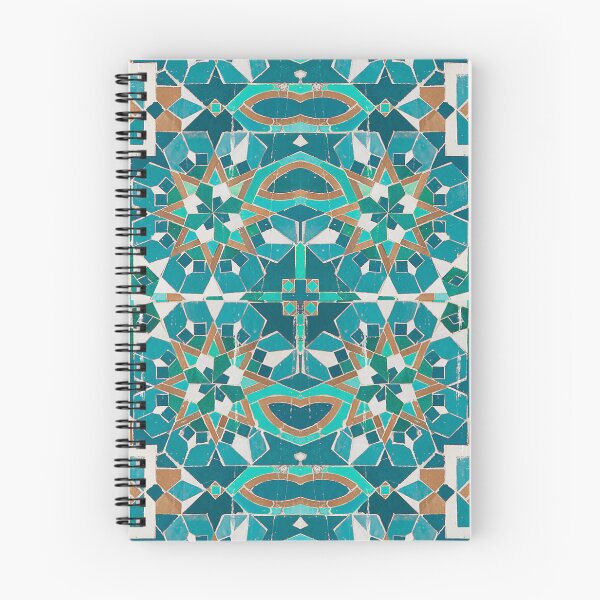 Item preview, Kaleidoscope : Moroccan Zellige Tile : Blue + Turquoise designed and sold by TRVLR Designs.