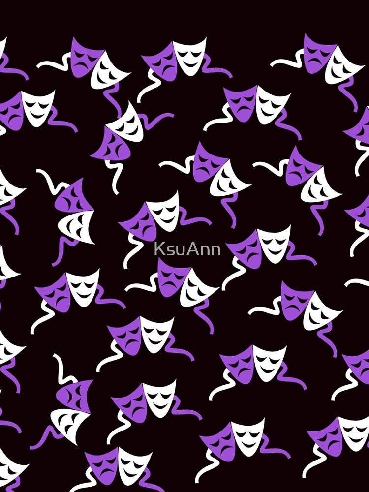 Theatre Masks Pattern by KsuAnn