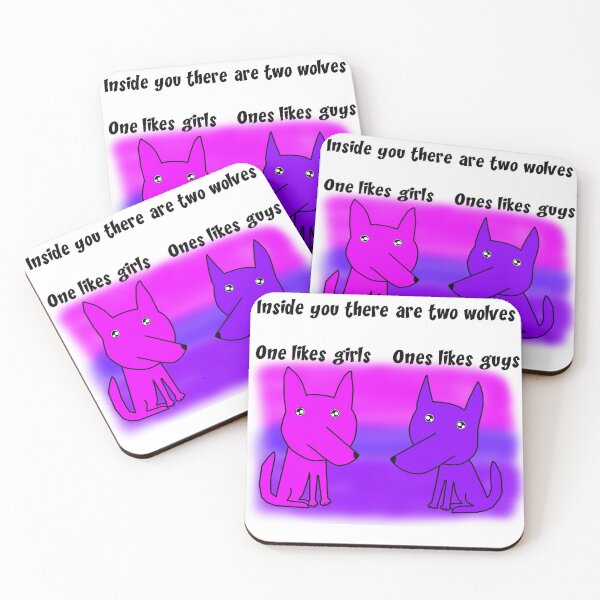 Item preview, Bissexual wolves designed and sold by Natty Warkentin.