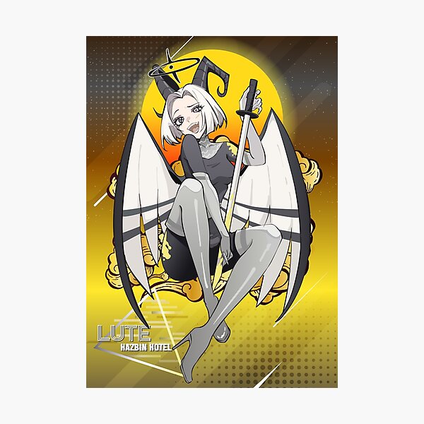 Item preview, Hazbin Hotel Retro Lute designed and sold by reelanimedragon.