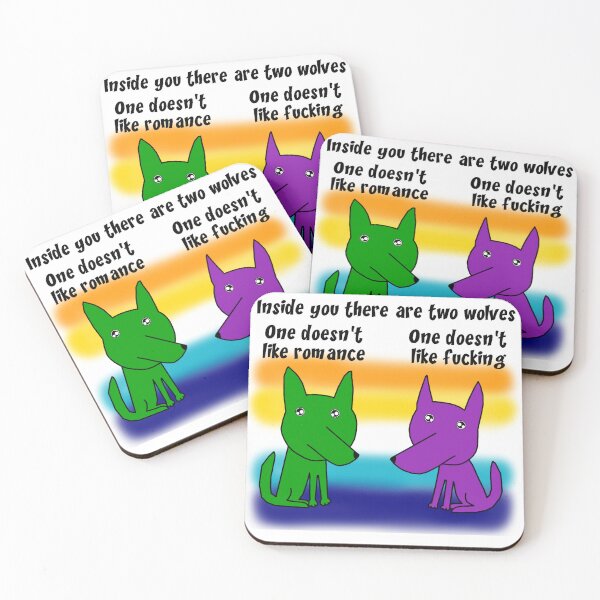 Item preview, Aroace wolves designed and sold by Natty Warkentin.
