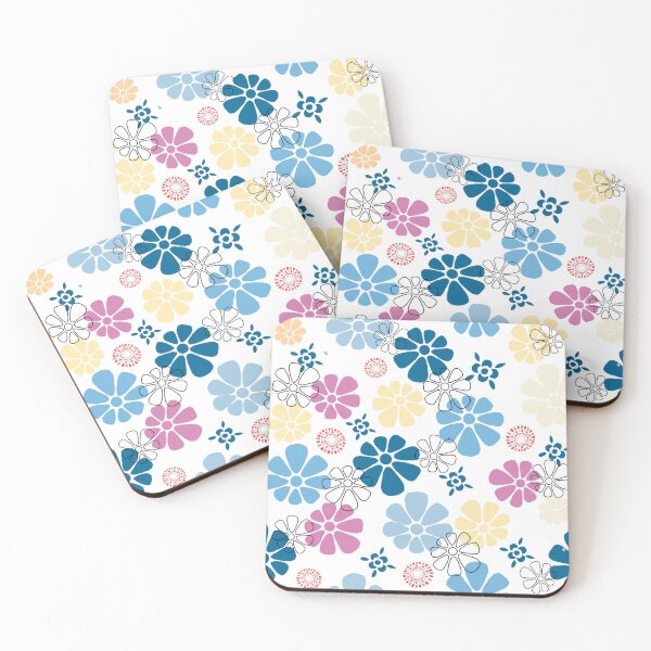 Item preview,  Retro Vibes - Blue/white - 24A-003 designed and sold by Cori Lang.