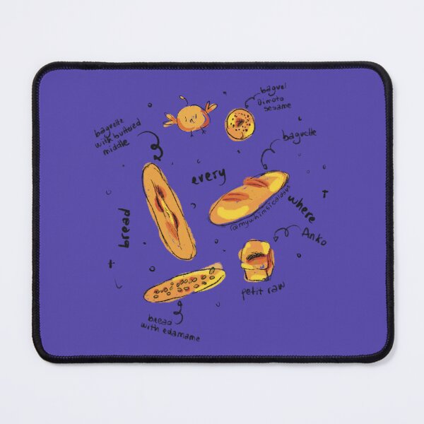 Item preview, Delicious bread illustration designed and sold by TeddyXElliott.