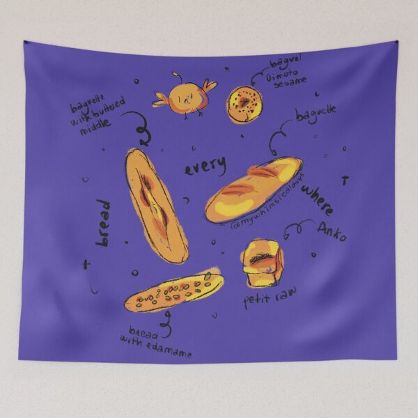 Item preview, Delicious bread illustration designed and sold by TeddyXElliott.
