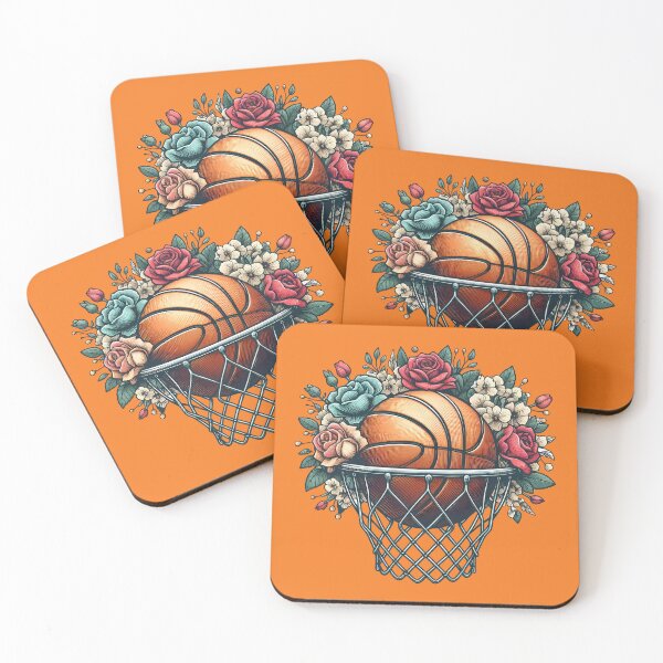 Item preview, Vintage Basketball Hoop Flowers Lover Basketball Fan Floral -  designed and sold by PurpleLoveStore.