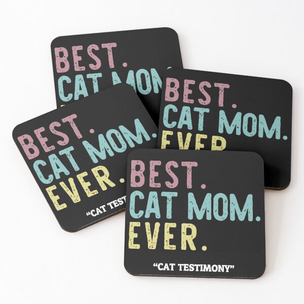 Item preview, Funny Vintage Best Cat Mom Ever - A Cat Testimony T-Shirt designed and sold by Gkinoki.