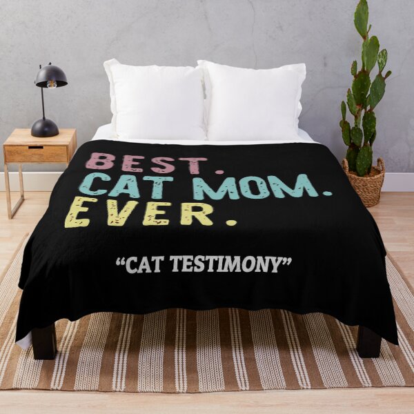 Item preview, Funny Vintage Best Cat Mom Ever - A Cat Testimony T-Shirt designed and sold by Gkinoki.