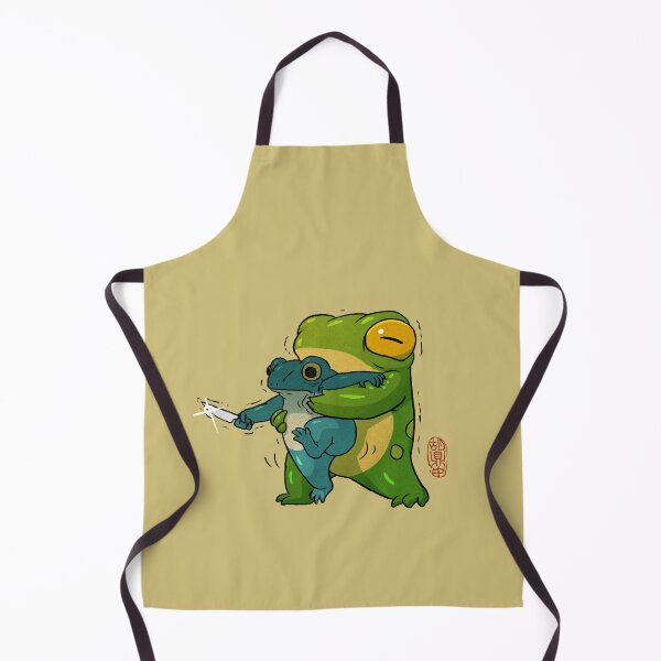 Item preview, cute stabby frog being held back let it go bro artwork asian style designed and sold by DingHuArt.