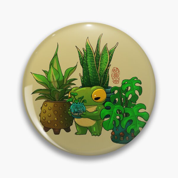 Item preview, cute frog taking care of plants and tadpole artwork asian style designed and sold by DingHuArt.