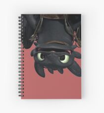 Upside Down Toothless Spiral Notebook