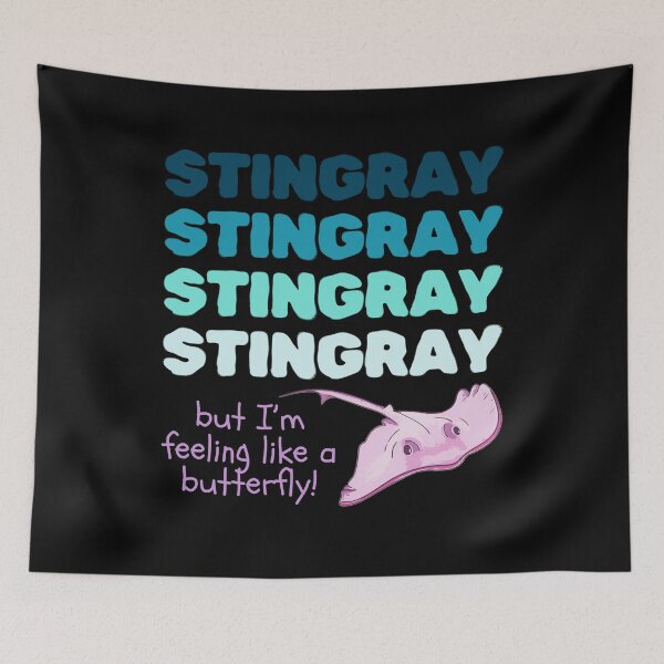 Item preview, Stingray Like A Butterfly Funny Gifts For Fans Of Aquatic Animals designed and sold by ZIPsketch.