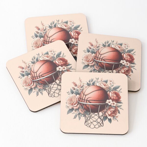 Item preview, Vintage Basketball Hoop Flowers Lover Basketball Fan Floral -  designed and sold by PurpleLoveStore.