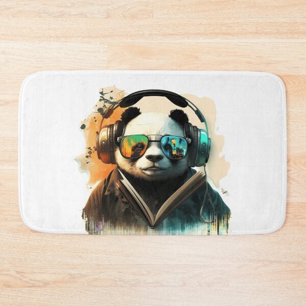 Item preview, Cool DJ Panda with headphones and sunglasses designed and sold by MLArtifex.