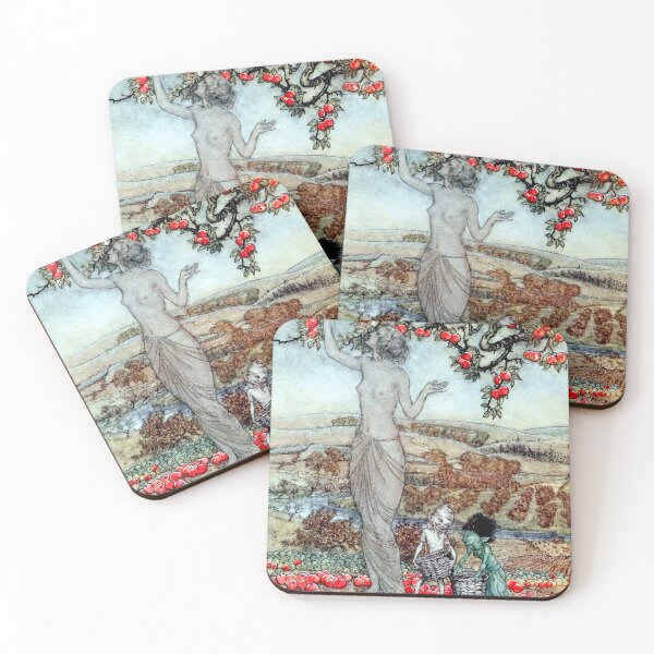 Item preview, Song to Pomona - A Dish of Apples - Arthur Rackham designed and sold by forgottenbeauty.