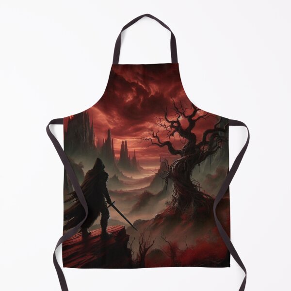 Item preview, Lone Warrior | image inspired by dark souls with red tones designed and sold by tuschollos.