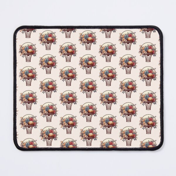 Item preview, Vintage Basketball Hoop Flowers Lover Basketball Fan Floral -  designed and sold by PurpleLoveStore.