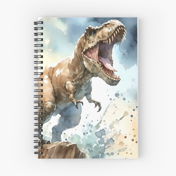 Aperçu de l'œuvre T-Rex rugissant sur une falaise rocheuse créée et vendue par RubisLeaf.
