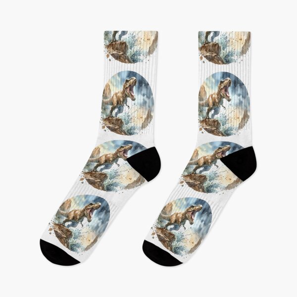 Item preview, T-Rex Roaring On A Rocky Cliff designed and sold by RubisLeaf.