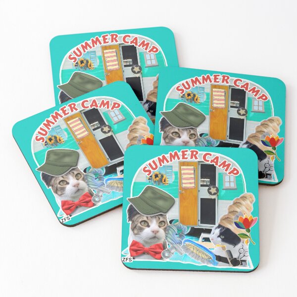Item preview, Cutout shape Summer Camp  designed and sold by zorasfurrstudio.