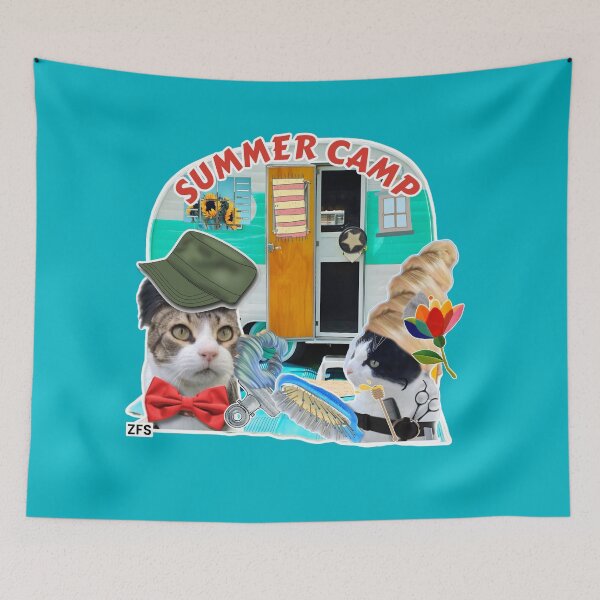 Item preview, Cutout shape Summer Camp  designed and sold by zorasfurrstudio.