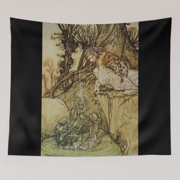 Aperçu de l'œuvre La Coupe Magique - Arthur Rackham créée et vendue par forgottenbeauty.