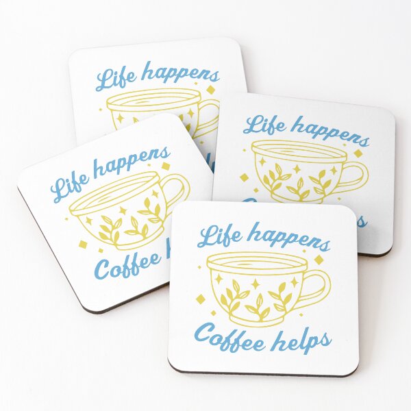 Item preview, Life happens, Coffee helps designed and sold by Digitalgoods01.