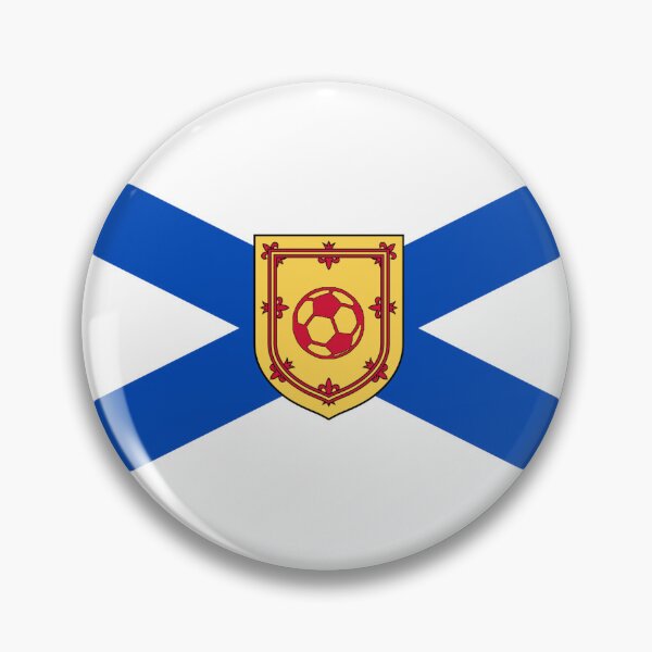 Item preview, Nova Scotia Flag with Soccer Ball Shield (bratach nova scotia le sgiath ball ball-coise) designed and sold by JonathanR1994.