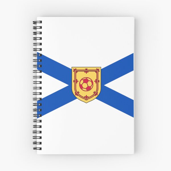 Item preview, Nova Scotia Flag with Soccer Ball Shield (bratach nova scotia le sgiath ball ball-coise) designed and sold by JonathanR1994.