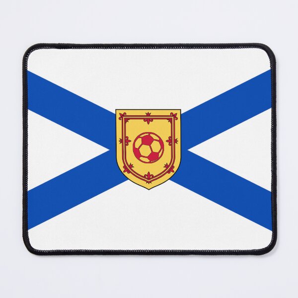 Item preview, Nova Scotia Flag with Soccer Ball Shield (bratach nova scotia le sgiath ball ball-coise) designed and sold by JonathanR1994.