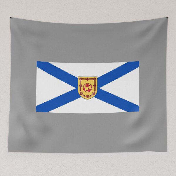 Item preview, Nova Scotia Flag with Soccer Ball Shield (bratach nova scotia le sgiath ball ball-coise) designed and sold by JonathanR1994.
