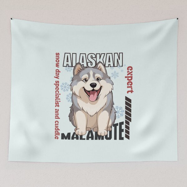 Item preview, Alaskan malamute : Snow day specialist and cuddle expert designed and sold by Peerless-Prime.
