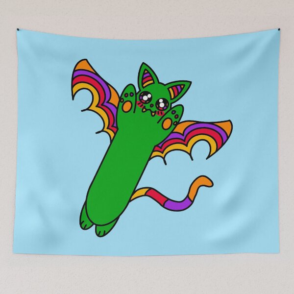 Item preview, Rainbow Color Bat Cat designed and sold by missmann.