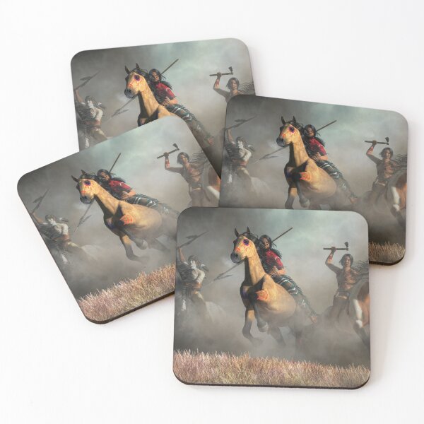 Item preview, Native American Warriors Ride into Battle designed and sold by Daniel Eskridge.