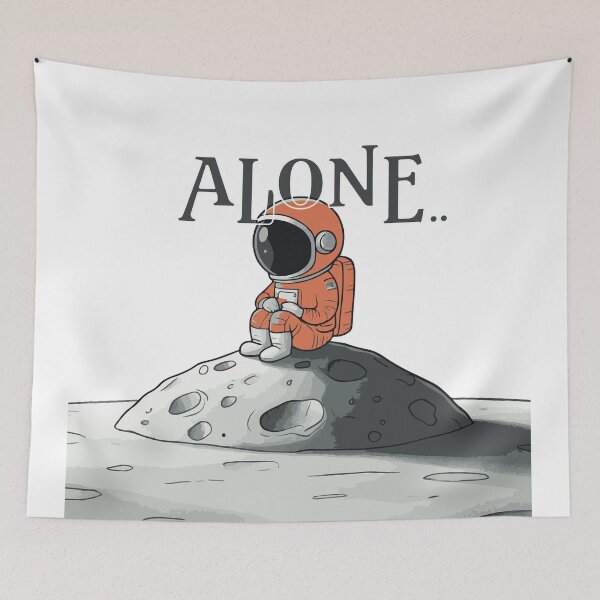 Item preview, Lone astronaut , Me and loneliness designed and sold by hussain-dz.