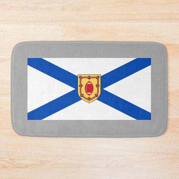 Item preview, Nova Scotia Flag with Canadian Football Shield (Bratach Alba Nuadh le sgiath ball-coise Chanada) designed and sold by JonathanR1994.