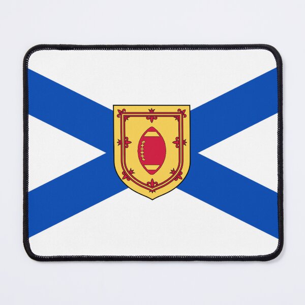 Item preview, Nova Scotia Flag with Canadian Football Shield (Bratach Alba Nuadh le sgiath ball-coise Chanada) designed and sold by JonathanR1994.