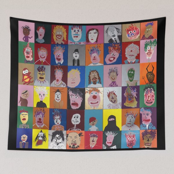 Item preview, Puddle Faces (entire mural) designed and sold by Martin Boisvert.