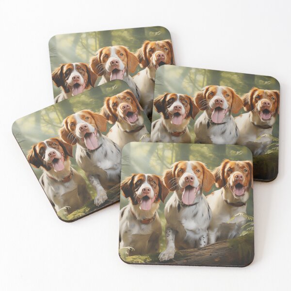 Item preview, Three Brittany Spaniel  designed and sold by PetsArt.