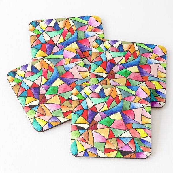 Item preview, Watercolor shapes DARK VERSION designed and sold by s4-art.