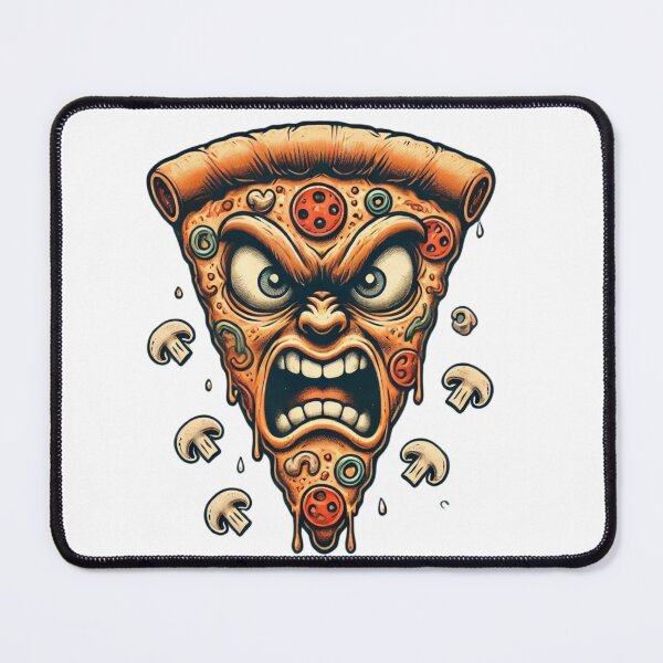 Item preview, Angry Pizza Slice designed and sold by Blink Art Studio.