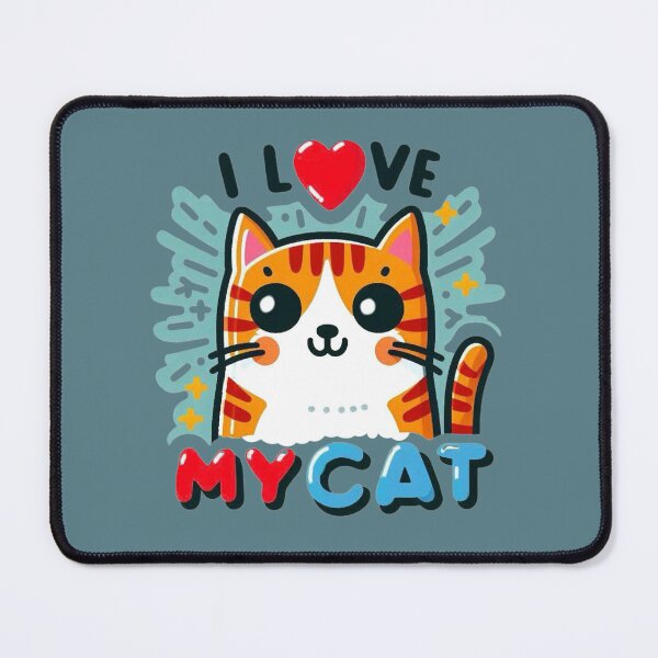 Item preview, I Love My Cat designed and sold by Myra365Art.