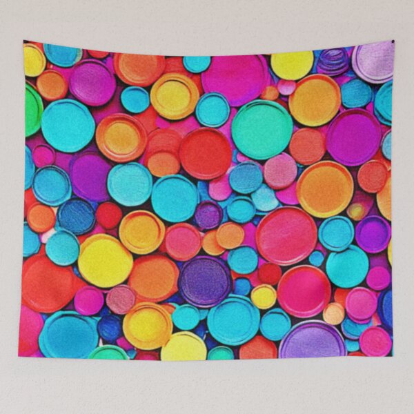 Item preview, Vibrant Polka Dot Art designed and sold by Health And Fitness Posts e-Store.