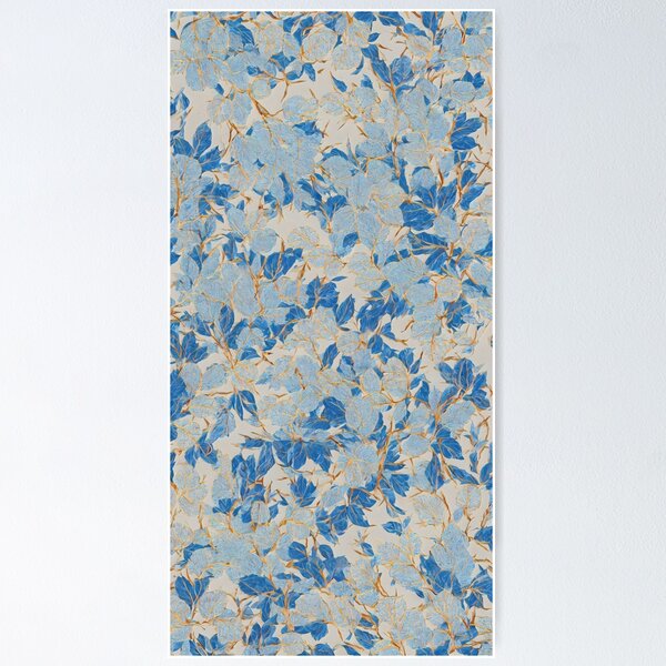 Item preview, Blue Gold Leaf designed and sold by ForeverYourStar.