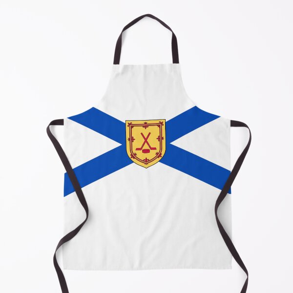 Item preview, Nova Scotia Flag with Ice Hockey Shield (bratach Alba Nuadh le sgiath hocaidh deigh) designed and sold by JonathanR1994.