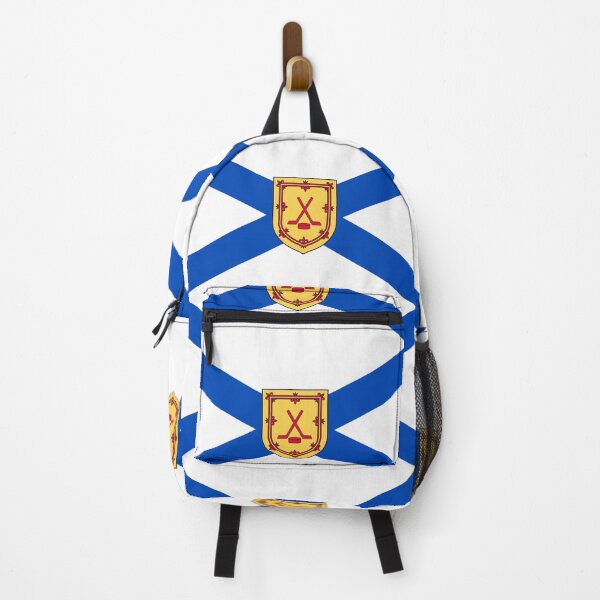 Item preview, Nova Scotia Flag with Ice Hockey Shield (bratach Alba Nuadh le sgiath hocaidh deigh) designed and sold by JonathanR1994.