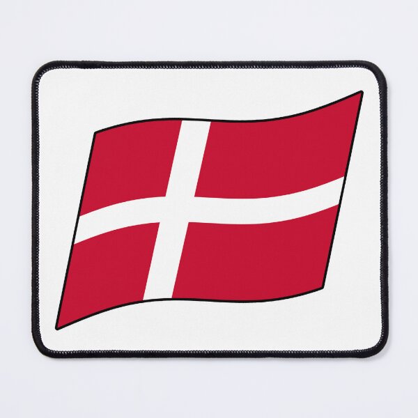Item preview, Denmark Wave Flag designed and sold by Flags+.