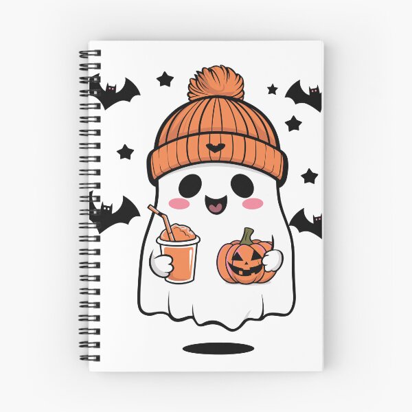Item preview, Cute Ghost Drinking Coffee Halloween Ghost Ice Coffee designed and sold by Micro-dose.
