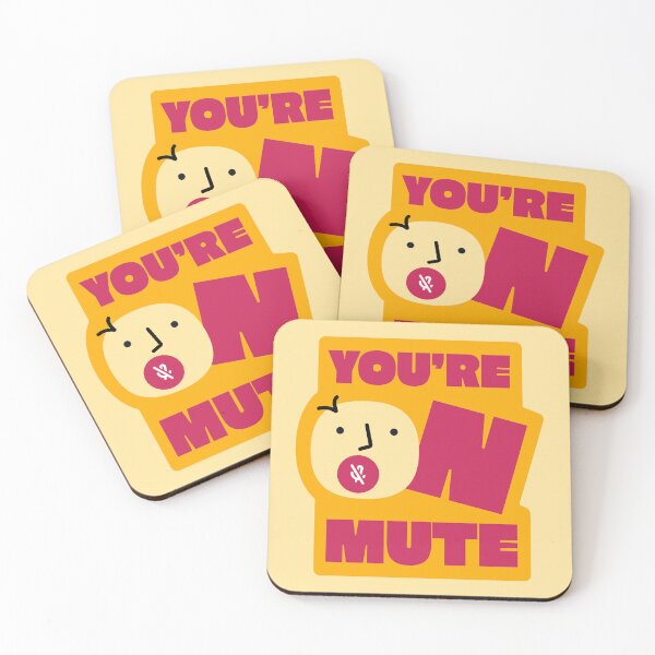 Item preview, you're on mute | software stickers | corpo stickers | tech stickers designed and sold by PoshPixel.