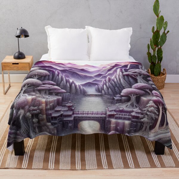 Item preview, Asian Purple Landscape  designed and sold by DeeCeeFashion.